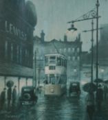ARTHUR DELANEY TWO ARTIST SIGNED LIMITED EDITION COLOUR PRINTS Manchester Street Scenes, one an