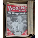 BOXING INTEREST. A large quantity of BOXING NEWS magazines, published by R&D Publications etc 1990-