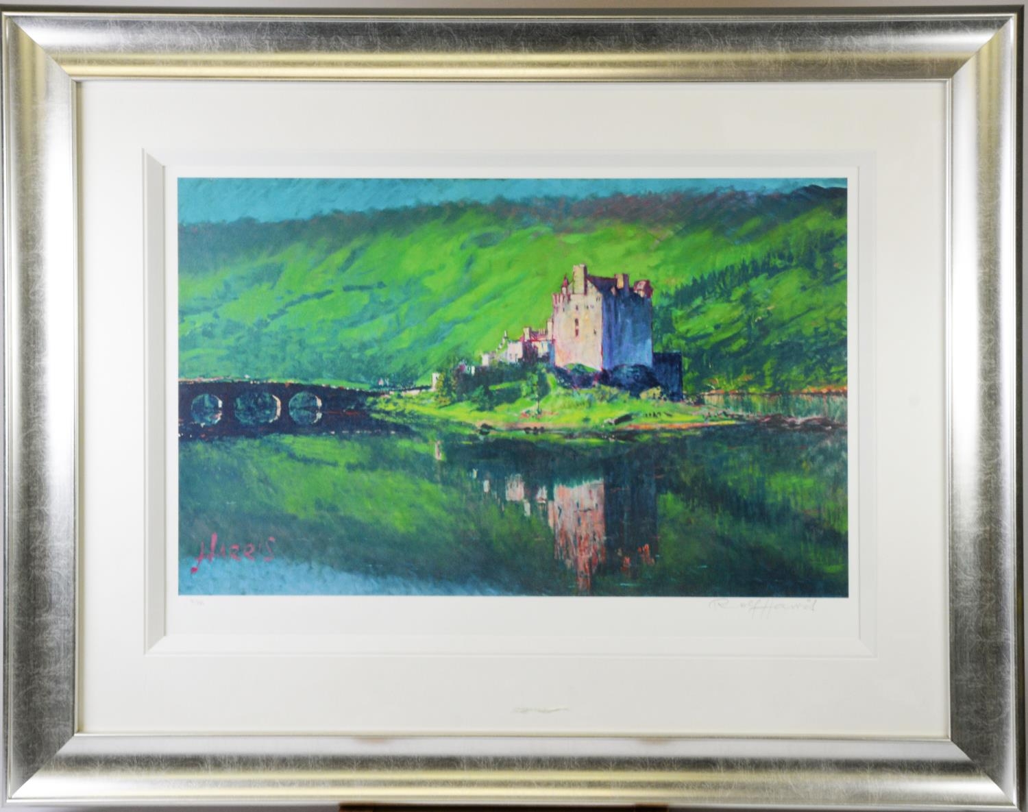 ROLF HARRIS (1930-2023) ARTIST SIGNED LIMITED EDITION COLOUR PRINT ‘Reflection Eilean Donan - Image 2 of 2