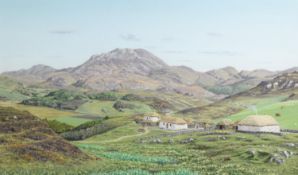 G A GARCEAU (Twentieth Century) OIL PAINTING ON CANVAS 'Achosnich, Argyll - a reconstruction' Signed