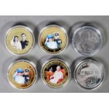 ROYAL WEDDING CHARLES & DIANA 1981 SILVER PROOF CROWN COIN; Queen Mother's 80th birthday 1980 SILVER