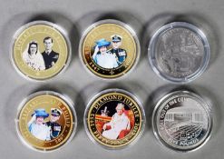 ROYAL WEDDING CHARLES & DIANA 1981 SILVER PROOF CROWN COIN; Queen Mother's 80th birthday 1980 SILVER