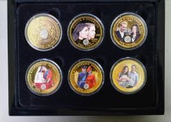 BRADFORD EXCHANGE 2013 ‘THE GOLDEN MOMENTS OF PRINCE WILLIAM & CATHERINE’S ROYAL WEDDING’, SIX PROOF