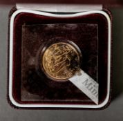 QUEEN ELIZABETH II 2012 DIAMOND JUBILEE BRILLIANT, UNCIRCULATED GOLD SOVEREIGN, encapsulated and