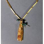 BJORN WECKSTROM FOR LAPPONIA, FINNISH 18ct GOLD BARK TEXTURED NECKLACE, ‘Gold Tree’ design, with