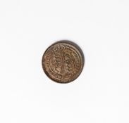 QUEEN VICTORIA GOLDEN JUBILEE 1887 SILVER SIXPENCE with jubilee shield on the reverse, it was