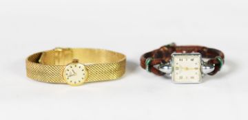 LADY’S ROTARY, SWISS, GOLD PLATED BRACELET WATCH, with mechanical movement, small round gold