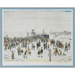 L. S. LOWRY (1887 - 1976) ARTIST SIGNED LIMITED EDITION COLOUR PRINT ‘Ferry Boats’ An edition