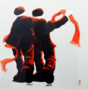 MACKENZIE THORPE (b.1956) ARTIST SIGNED LIMITED EDITION COLOUR PRINT ‘We are the Reds’ (34/125) with