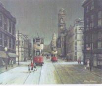 ARTHUR DELANEY ARTIST SIGNED LIMITED EDITION COLOUR PRINT Oxford Street, Manchester and The Refuge