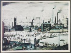 L. S. LOWRY (1887 - 1976) ARTIST SIGNED LIMITED EDITION COLOUR PRINT ‘Industrial Town’ An edition