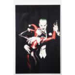 ALEX ROSS (b.1970) FOR DC COMICS ARTIST SIGNED LIMITED EDITION COLOUR PRINT ‘Tango with Evil’, (