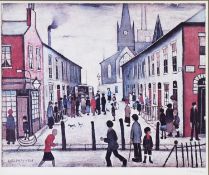 L. S. LOWRY (1887 - 1976) ARTIST SIGNED LIMITED EDITION COLOUR PRINT ‘Fever Van’ An edition of 700