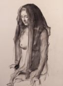 ROBERT WRAITH (b. 1952) PENCIL DRAWING Female nude Signed 19 ½” x 13 ¾” (49.5cm x 35cm), unframed