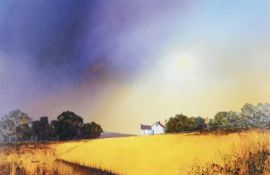 BARRY HILTON (b.1941) ARTIST SIGNED LIMITED EDITION COLOUR PRINT ‘Sweeping Skies’ (14/195) with