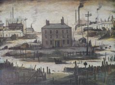 AFTER L.S. LOWRY TEN UNSIGNED COLOUR PRINTS An Island 16 ½” x 22 ½” (42cm x 57cm) unframed and