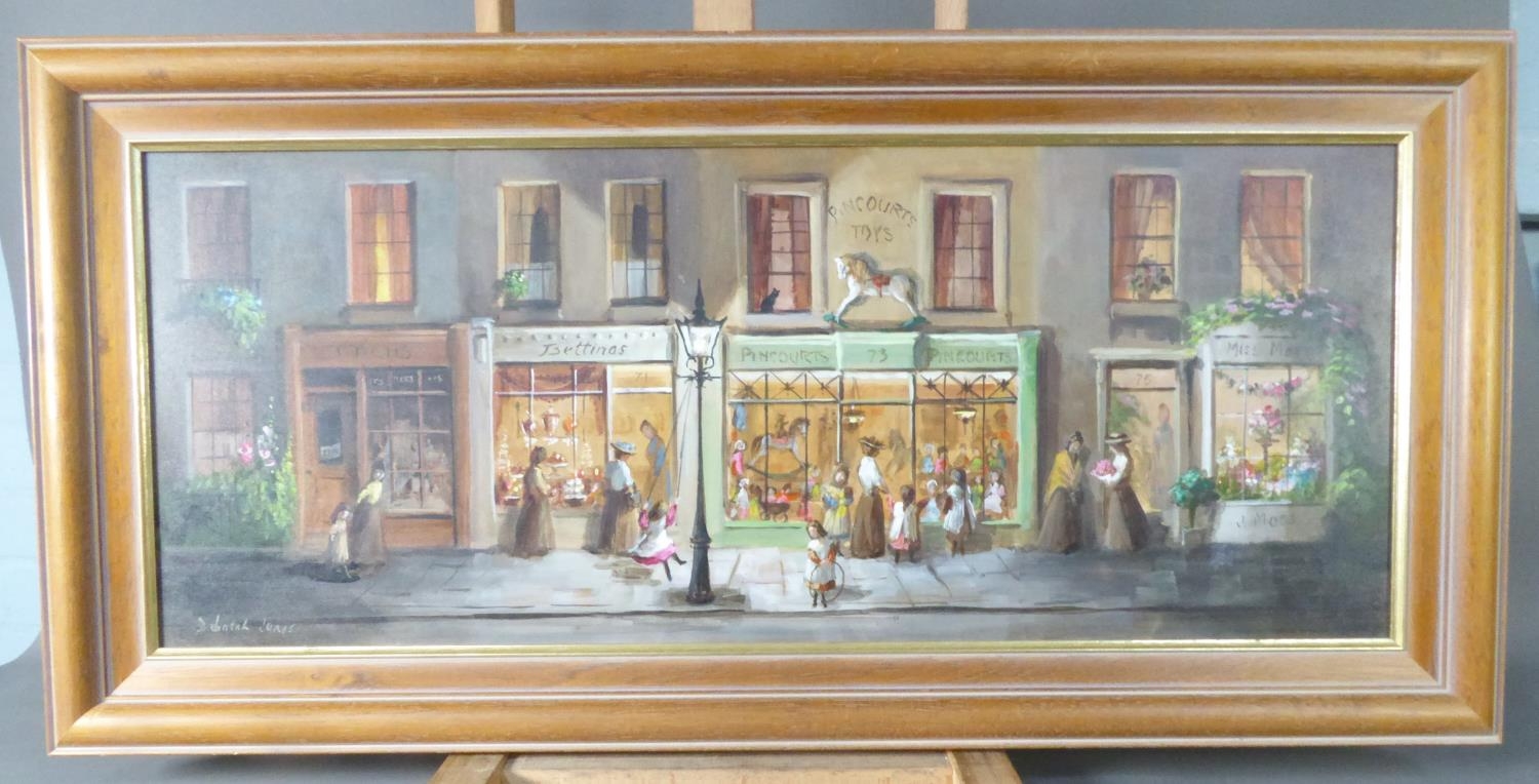 DEBORAH JONES (1921 - 2012) OIL PAINTING ON BOARD Bettinas and Pincourts Toay Signed lower left 12in - Image 2 of 2