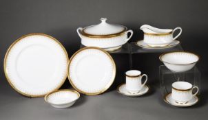PARAGON FINE BONE CHINA 'ATHENA' PATTERN DINNER, TEA & COFFEE SERVICE OF 87 PIECES with printed