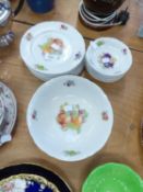 A 13 PIECE GERMAN (SCHUMANN) PORCELAIN PART SERVICE