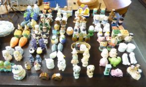 61 SETS OF VARIOUS SALT AND PEPPER SETS TO INCLUDE; LENOX DISNEY 'SEVEN DWARFS (4) ONLY', CARLTON