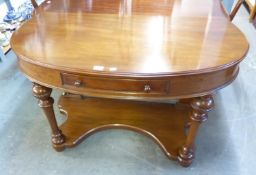 A VICTORIAN MAHOGANY DUCHESS DRESSING TABLE (LACKING MIRROR BACK)