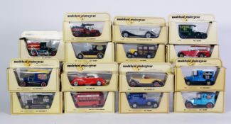 TWENTY THREE MINT AND BOXED MATCHBOX MODELS OF YESTERYEAR VINTAGE CARS AND COMMERCIAL VEHICLES, in