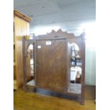 A SMALL OAK ARTS AND CRAFTS CABINET, WITH SINGLE DOOR