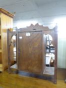 A SMALL OAK ARTS AND CRAFTS CABINET, WITH SINGLE DOOR