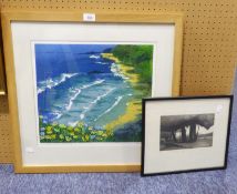 PAULINE MEADE LIMITED EDITION LITHOGRAPH CORNWALL AND D.M. TOMBLE (2)