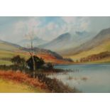 GEORGE TREVOR (TWENTIETH CENTURY) TWO WATERCOLOURS ‘Buttermere’ 9 ¾” x 13 ¾” (24.7cm x 34.9cm) ‘Lake