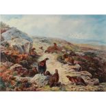 AFTER ARCHIBALD THORBURN LIMITED EDITION REPRODUCTION COLOUR PRINT Grouse in a Moorland Landscape