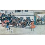 LUDOVICI PAIR OF COLOUR PRINTS Coaching scenes - David Copperfield on his way to school and On the