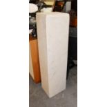 TALL SPECKLED MARBLE EFFECT COLOUMN/STAND, 100cm HIGH, THE TOP 26 x 23cm