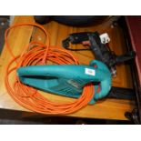 BLACK & DECKER HEAVY DUTYRE MAINS ELECTRIC DRILL AND A BOSCH ELECTRIC HEDGE TRIMMER (2)