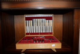 A BOXED WOLSTENHOLM CANTEEN OF CUTLERY 'VERY STYLISH'