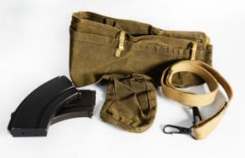 AUSTRALIAN ARMY 1954 KHAKI CANVAS BREN-GUN COVER, together with an AUSTRALIAN ARMY WWII BREN-GUN