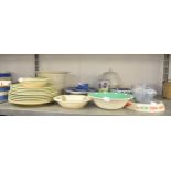 PART SET OF RATE CLOVERLEAF/TG GREEN LIME GREEN CORNISHWARE, VIZ SMALL