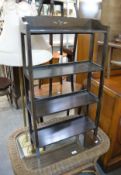 ARTS AND CRAFTS STYLE OAK SMALL 4 TIER OPEN BOOKCASE