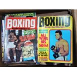 BOXING INTEREST. A large quantity of BOXING magazines, to include BOXING INTERNATIONAL,