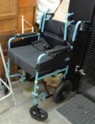 'DAYS’ SIDE-FOLDING WHEELCHAIR, WITH BRAKES AND LOOSE CUSHION