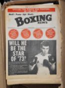 BOXING INTEREST. A large quantity of BOXING NEWS magazines, published by Ring Publications, City
