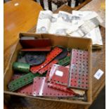 BOX OF RED & GREEN MECCANO