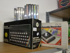 SINCLAIR ZX SPECTRUM, COMPLETE WITH CASSETTE PLAYER AND GAMES [QTY]