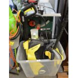 A KARCHER K4 POWER CONTROL HOME PRESSURE WASHER WITH PATIO CLEANER TOOL AND ACCESSORIES