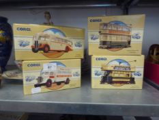 FOUR BOXED 1990's CORGI VEHICLES (4)