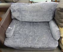 A JOHN LEWIS OVER-SIZED PLUS GREY COLOURED ARMCHAIR