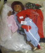 TWO ‘SASHA’ GIRL DOLLS AND VARIOUS CLOTHING