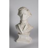 After Astrid Zydower (Br. 1930-2005) plaster bust of the French composer Hector Berlioz, subject and