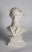 After Astrid Zydower (Br. 1930-2005) plaster bust of the French composer Hector Berlioz, subject and