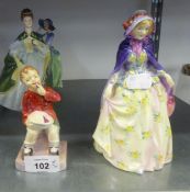 A ROYAL DOULTON FIGURE 'JENNIFER' HN 1454 AND LITTLE JACK HORNER HN 2063 (2)